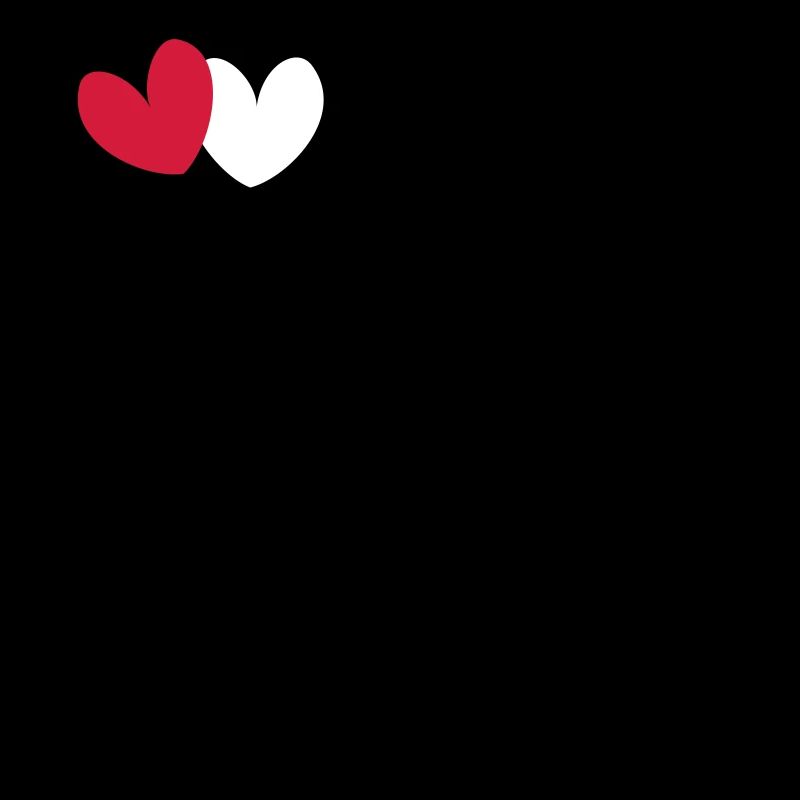 2 hearts heart frame
