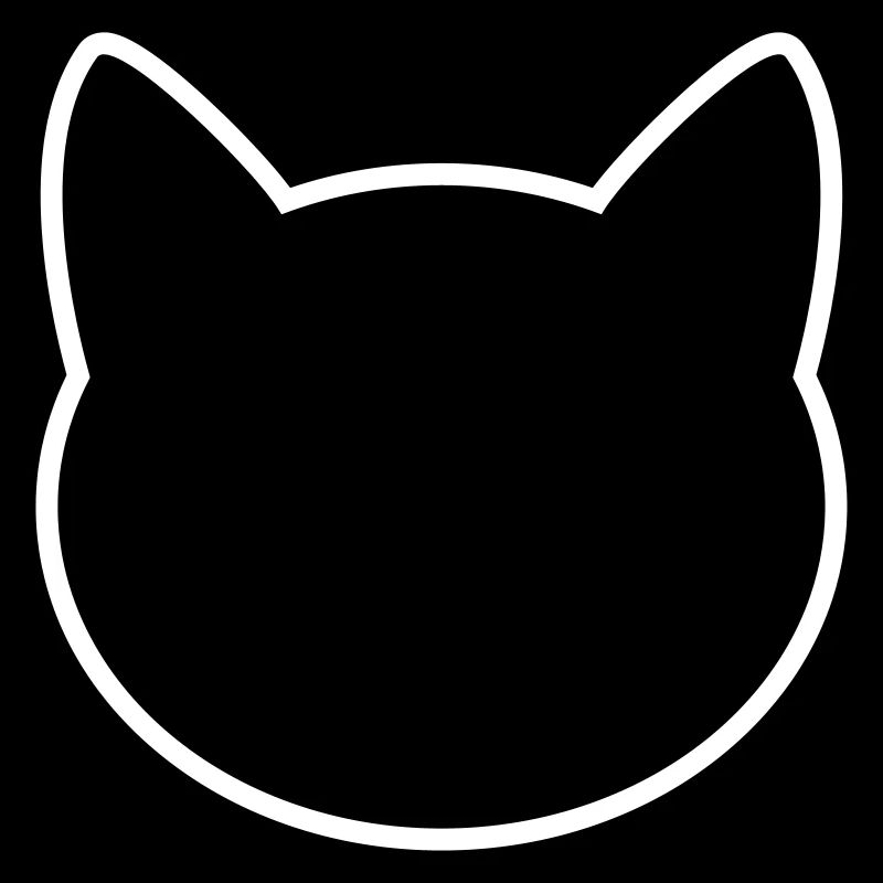 Contour d'icône de chat