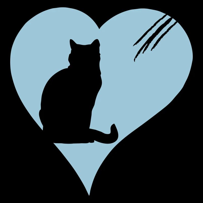 Katze mit Herz
