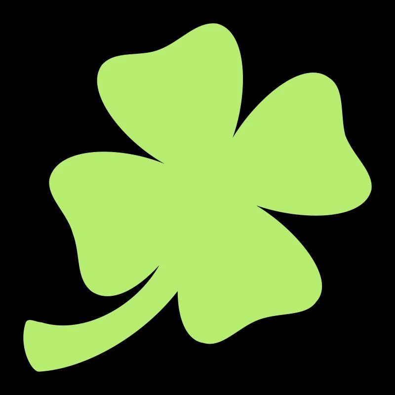 Lucky clover / four leaved clover (1c)
