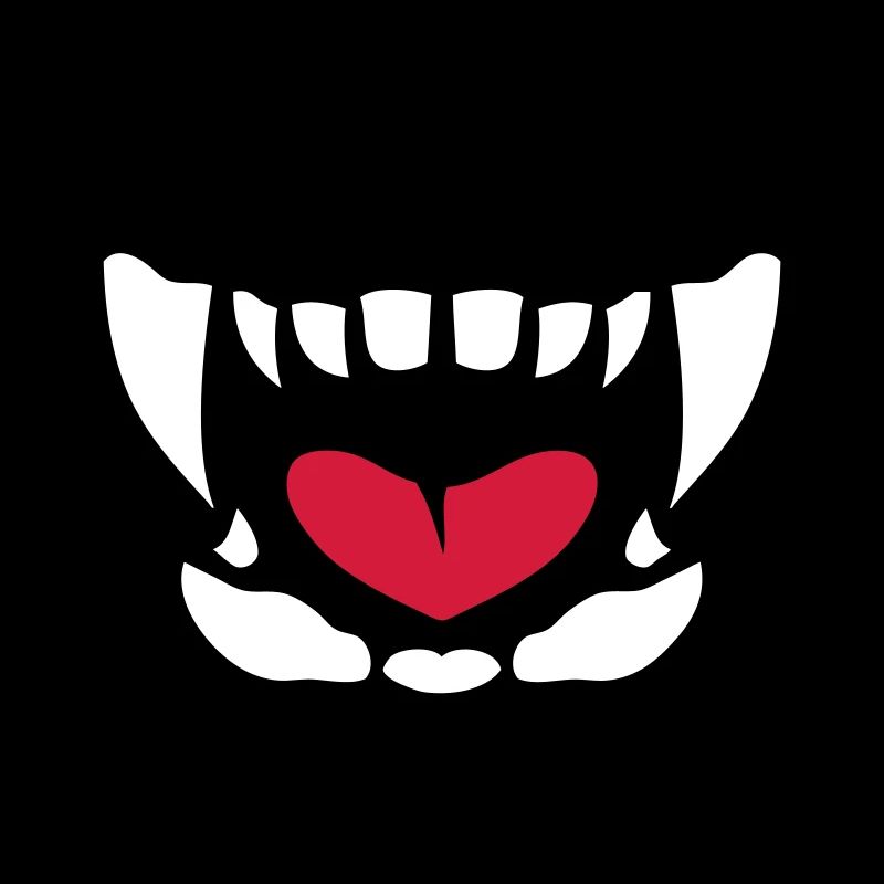 gueule feroce langue ouverte dent 902