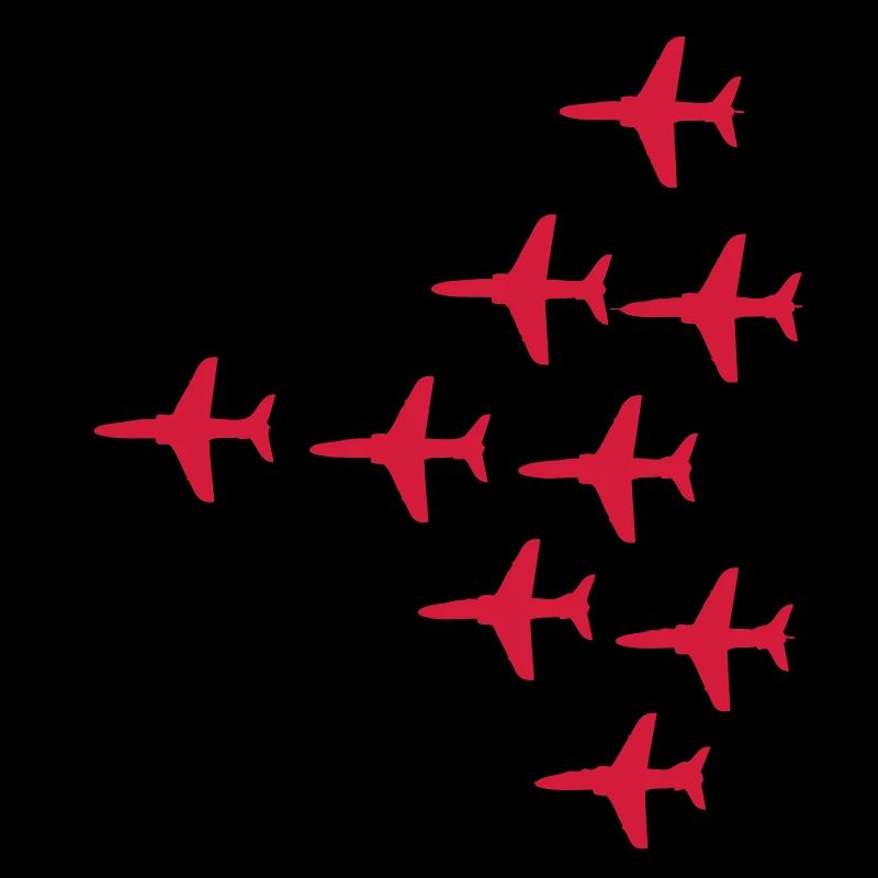 Red Arrows Vulcan 2007 Formation