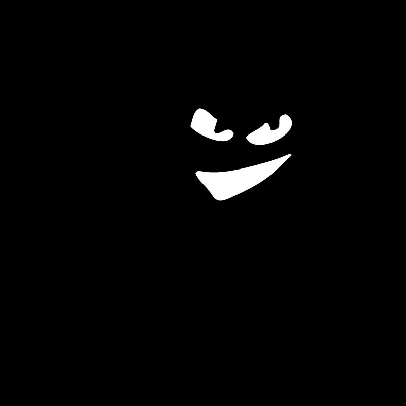 Smile evil with trident