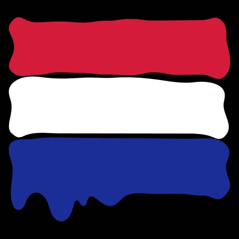 Dutch flag runny paint