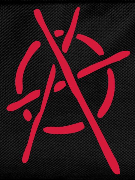 anarchy logo stencil