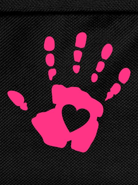 heart in handprint