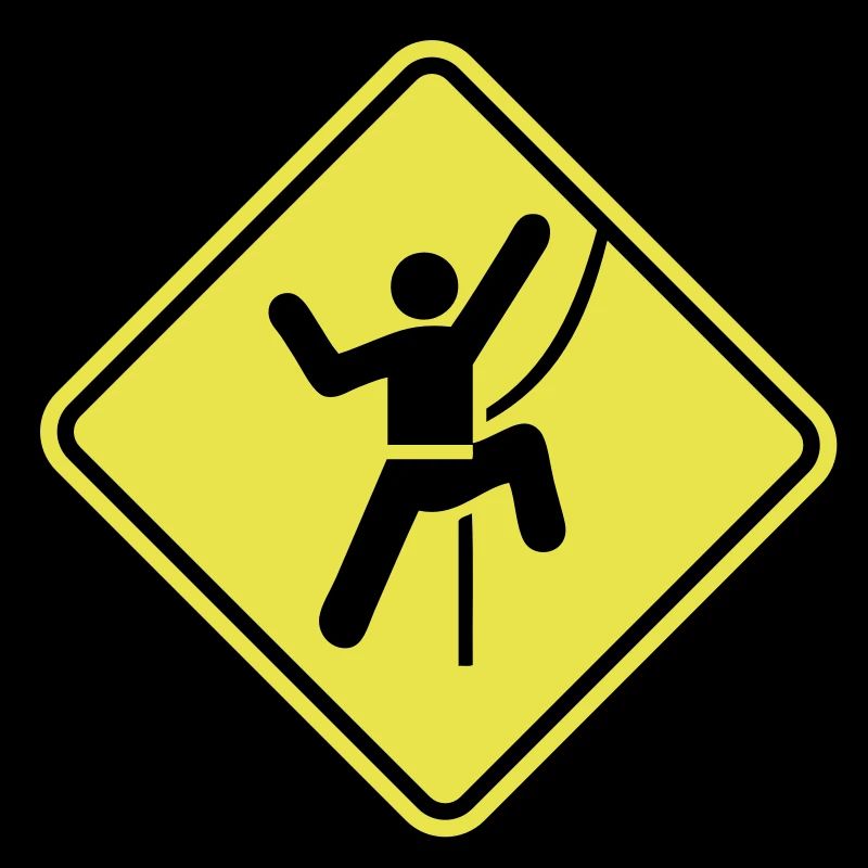 Rock Climbing Roadsign