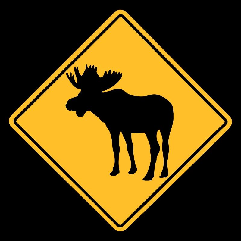 Moose Road Sign