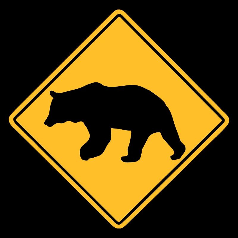 Bear Road Sign