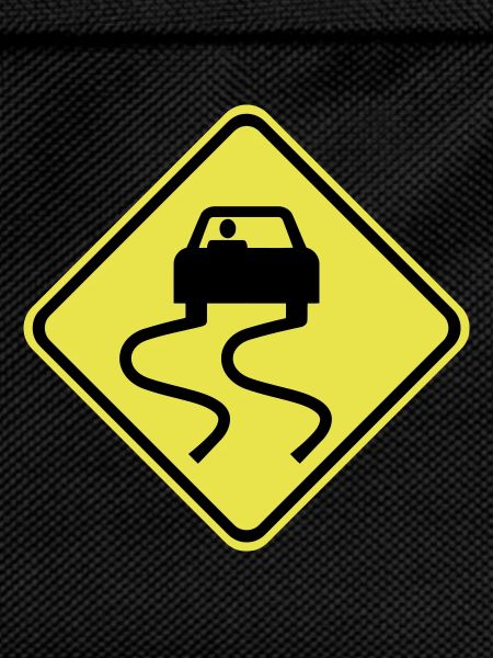 Slippery Road Sign