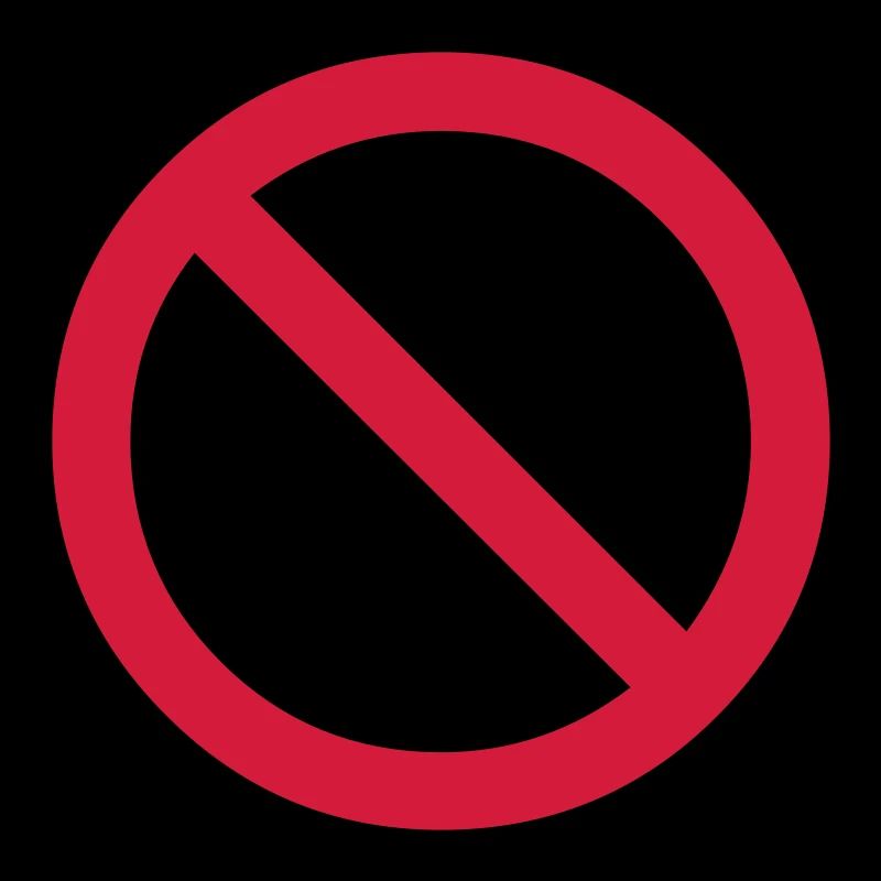 no - prohibited - banned
