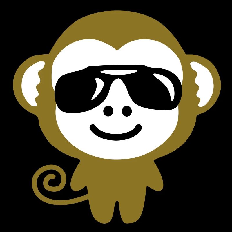 monkey suglasses Affe mit Sonnenbrille