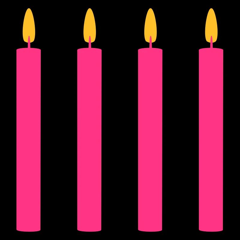 4 candles / / four / / fourth birthday / / fourth