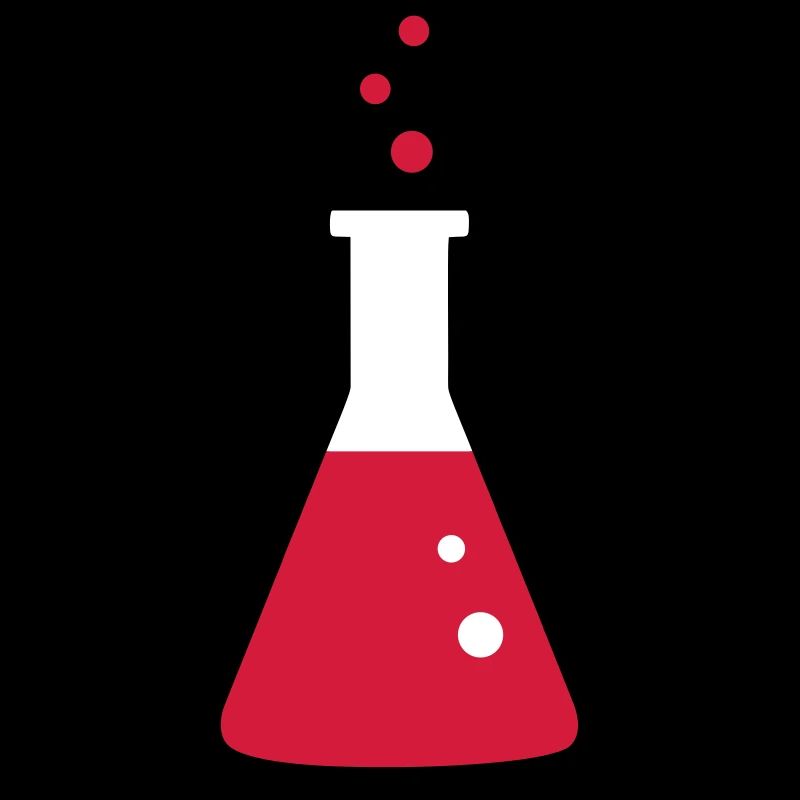 Laboratory flask, science, chemistry (3 colors)