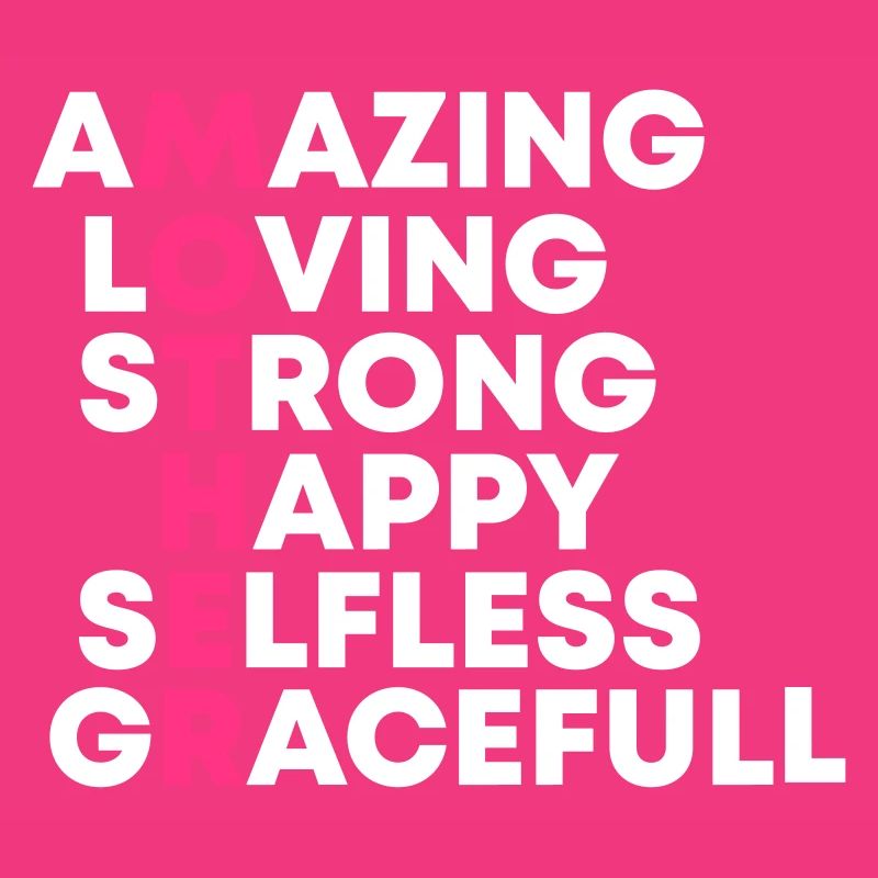 Muttertag. Murmeln. Mama. Mumie. Geschenk