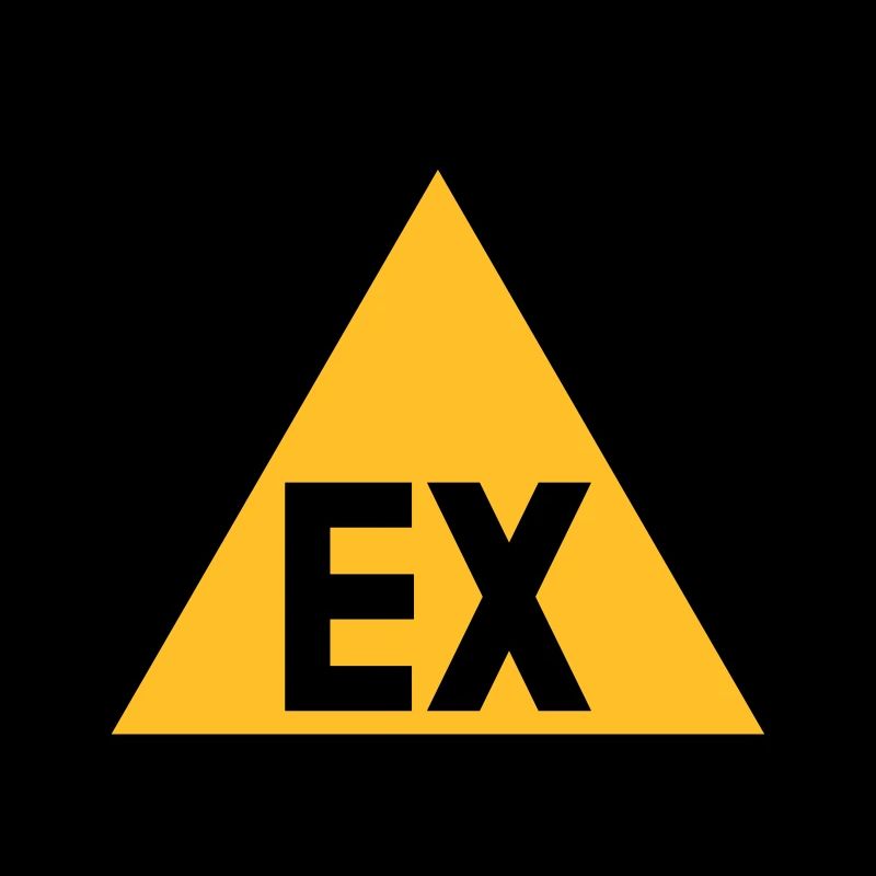 Gefahrensymbol - Explosionsgefahr (2-farbig)