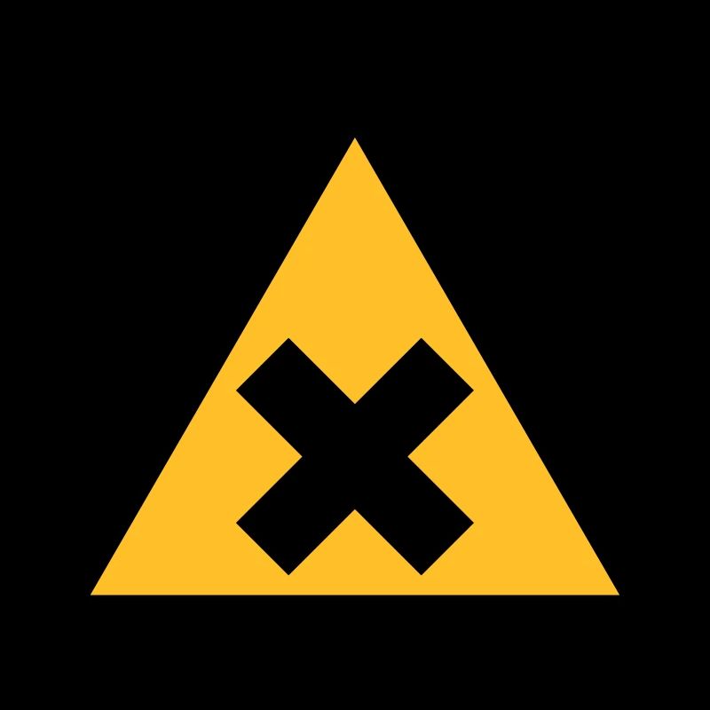 Hazard Symbol - Harmful Substances (2-color)