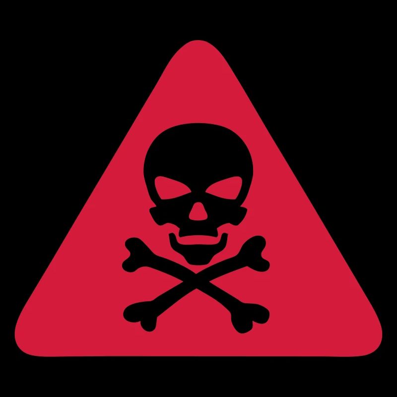 skull danger triangle panel 280)