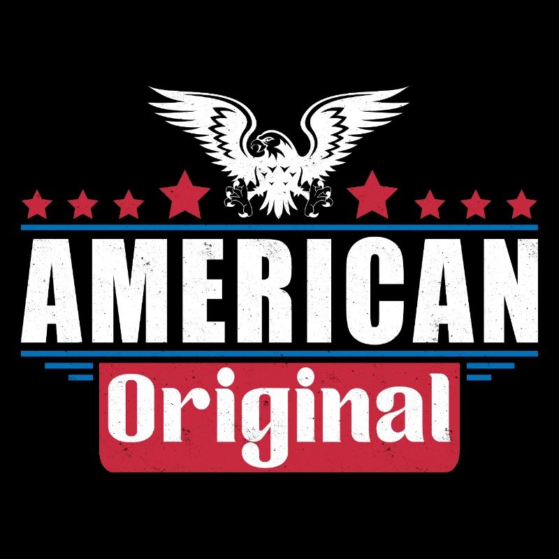 Patriotic Eagle American Flag Design