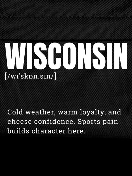 Wisconsin block font style