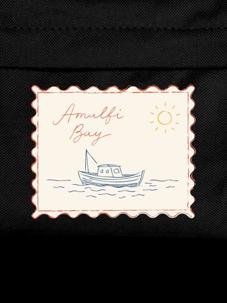 Amalfi Bay Boat Sketch