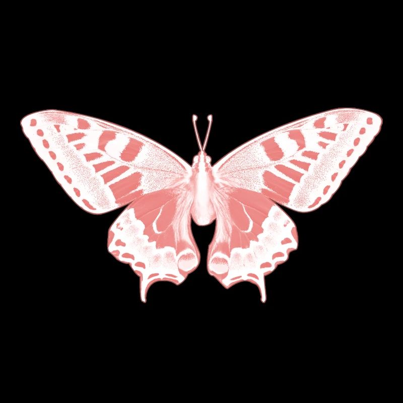 Papillon Rose Éthérée