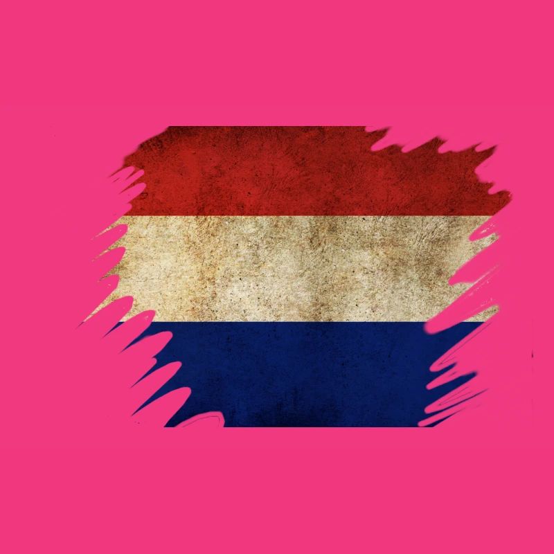 Conception du drapeau néerlandais Grunge