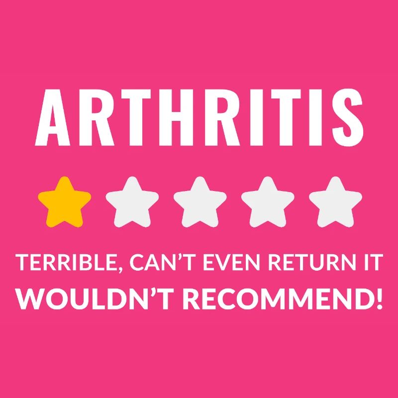 Conception typographique audacieuse pour la sensibilisation à l'arthrite