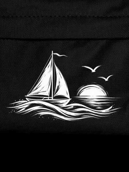Segelboot am Abend – Silhouette