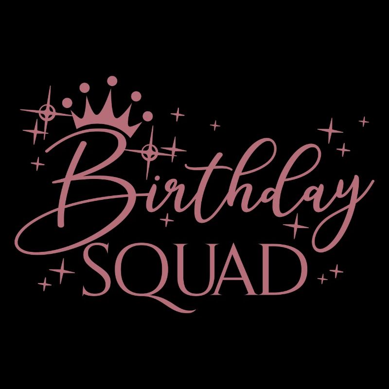 Birthday Squad Matching Gruppe Geburtstagsfeier Geschenk