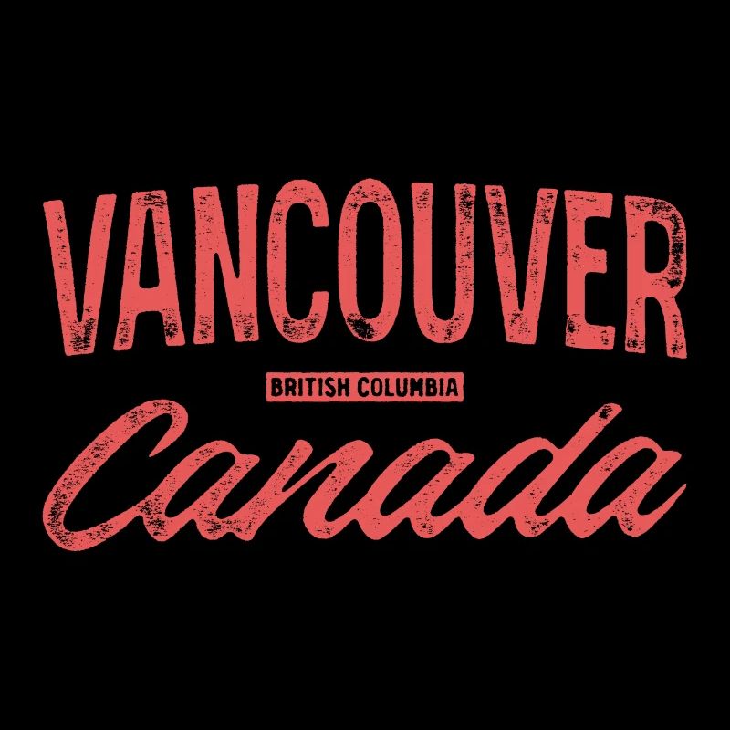 Vancouver Canada Vintage Druckschrift