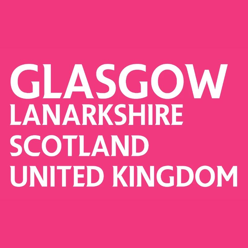 Glasgow – Scotland Textdesign