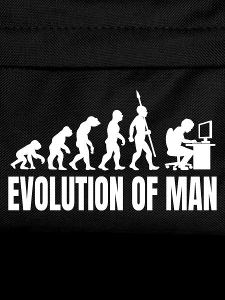 Programmierer Computerfreak Evolution Retro