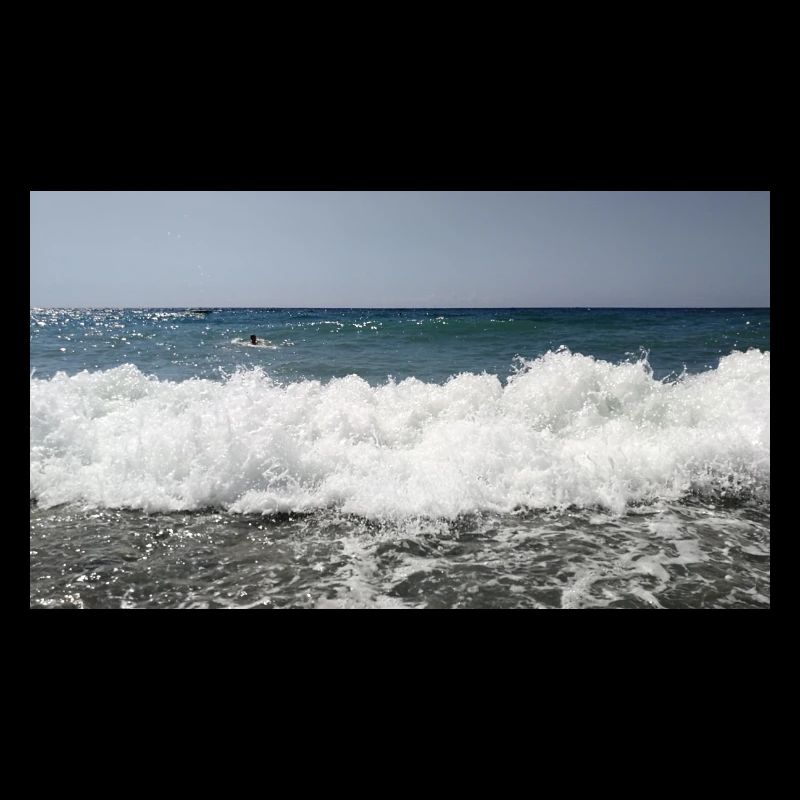 Vague d’écume de mer