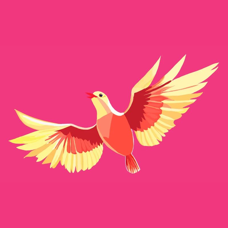 Vogel, der am Himmel schwebt