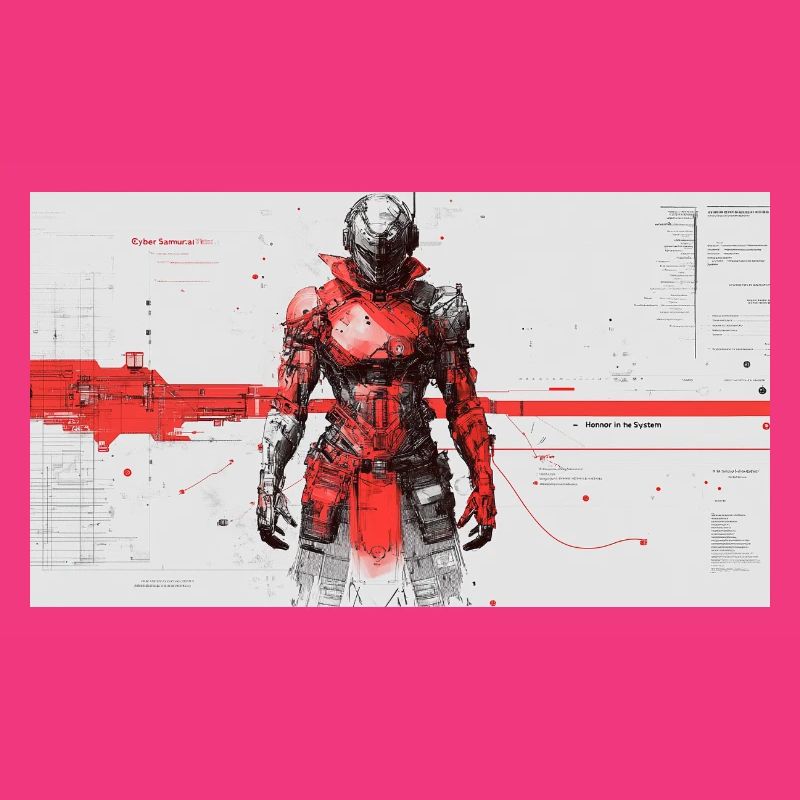 Futuristic Cyber Samurai