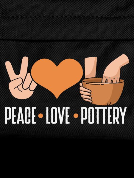Peace Love Ceramic Art Fans
