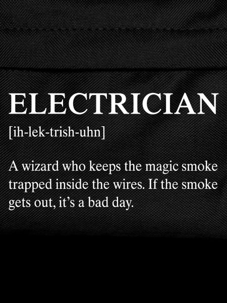 Funny Electrician Technical Meaning Description