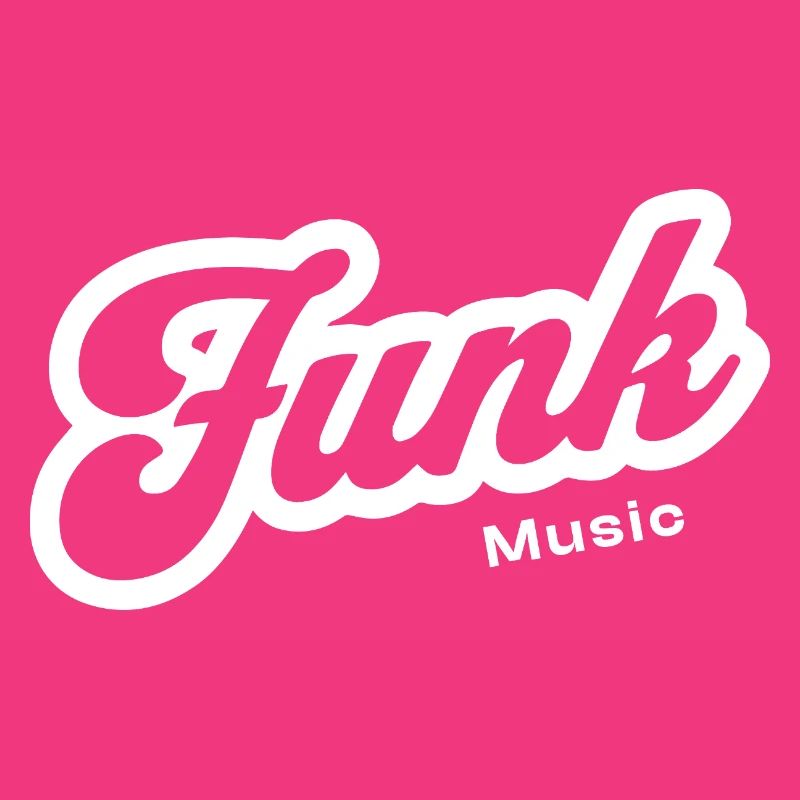 Funk Music Retro Script Logo