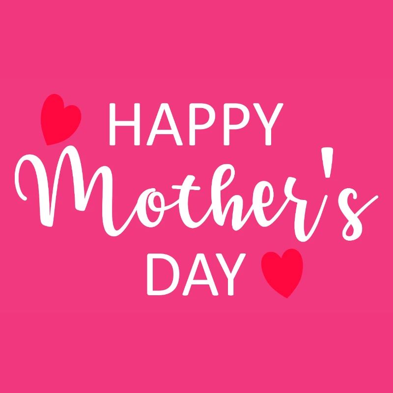 Happy Mother's Day Script Hearts
