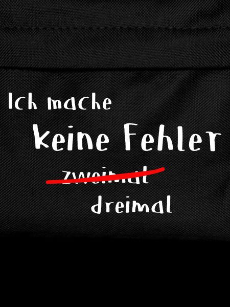 Keine Fehler 2 mal
