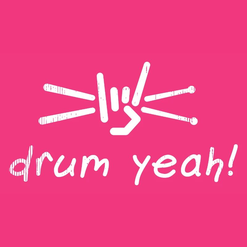 Drum Yeah! Energetic Drum Pattern Illustration