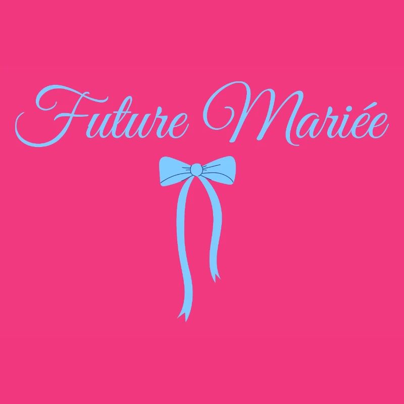 Future mariée noeud bleu