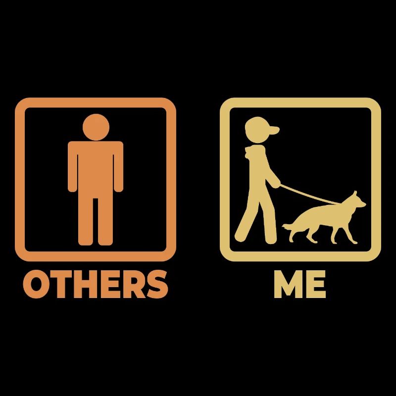 Schäferhund Strichmännchen