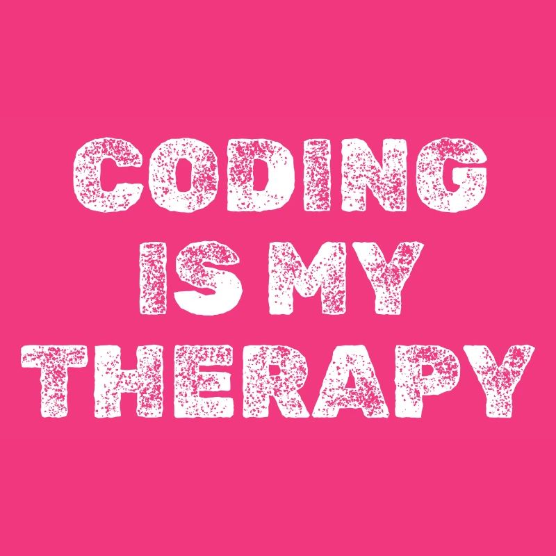 Coding Is My Therapy Programmierer Shirt