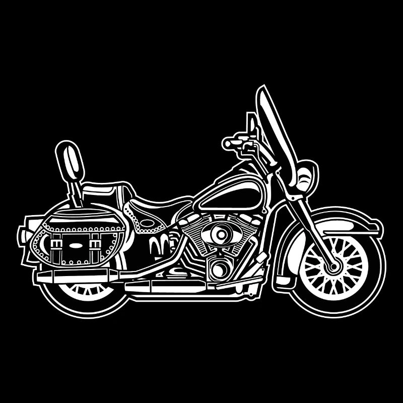 Chopper / motorcycle 06_black white