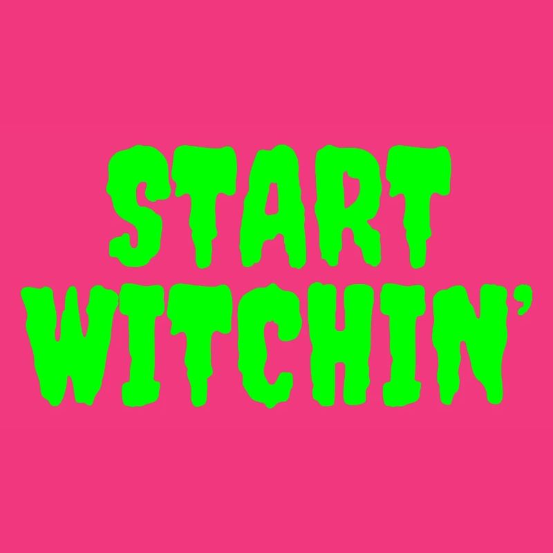 Vert vibrant Sorcière Phrase de début