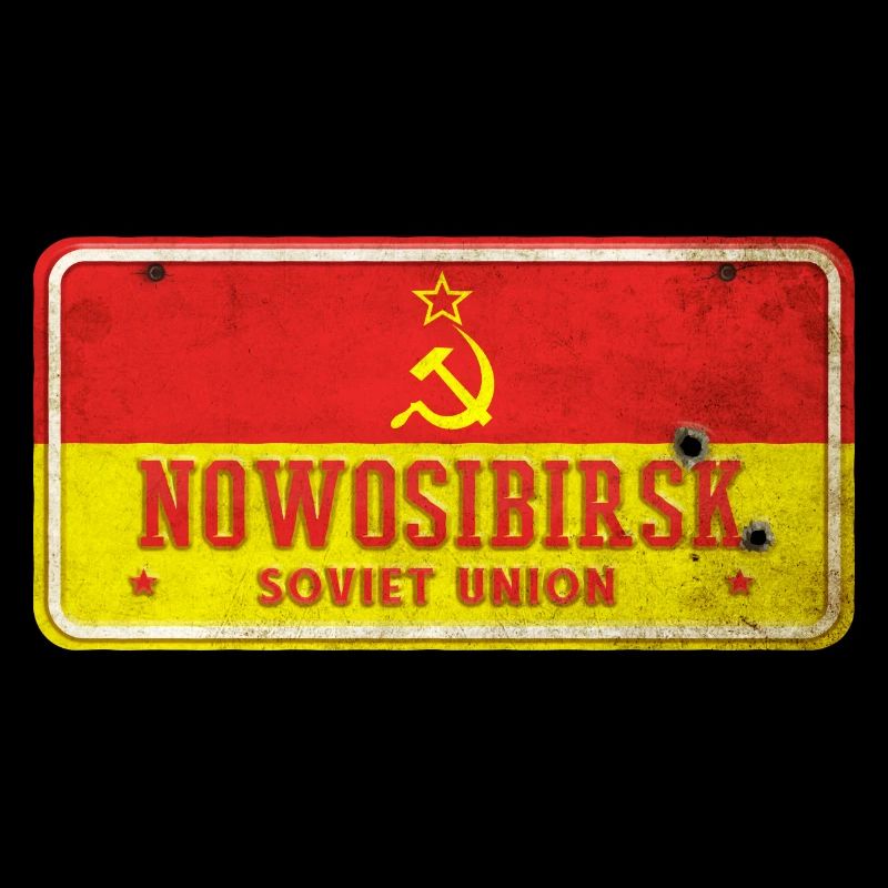 Panneau vintage de l"Union soviétique de