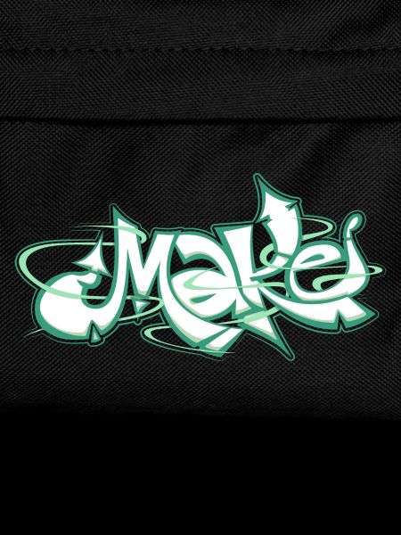 Green word make graffiti