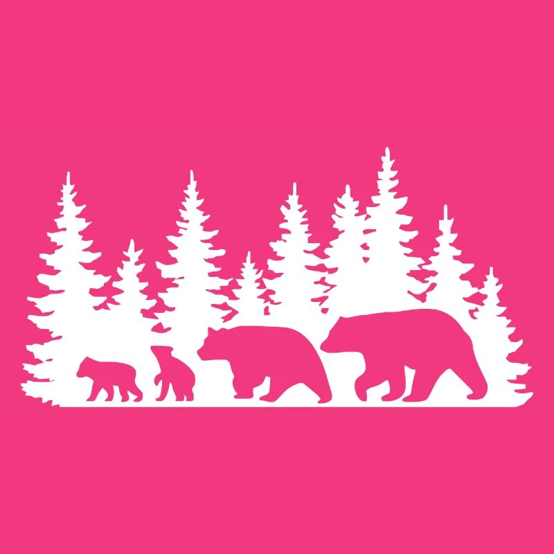 Silhouette Forest Wildlife Design